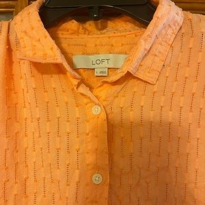LOFT - coral shirt